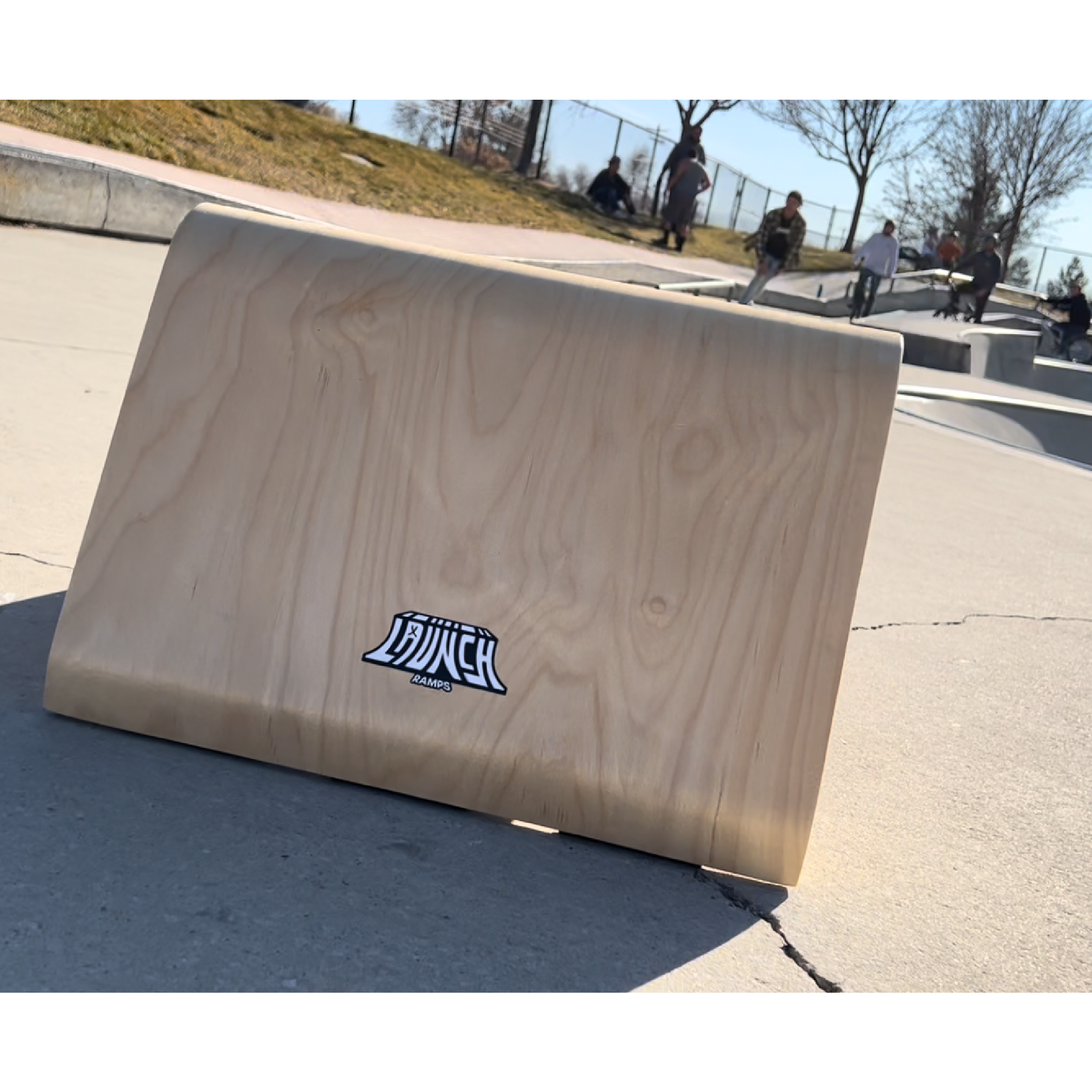 Slanted Launch Ramp Beechwood Kicker J25-9.8 Wooden Skateboard Launch Ramp - Portable ...